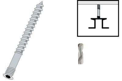 Krono Swissclic Zubehör FIX-H Schrauben 6x60mm(100St) (paketweise)