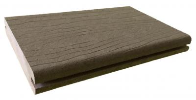 Thermo-WPC 137 grau zweiseitig verlegbar mit Nut (48/Pal.)