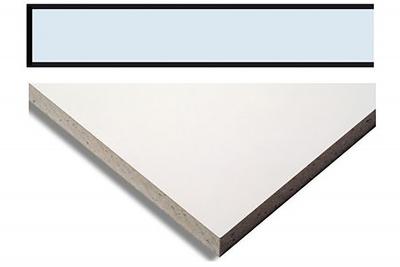 Knauf Gifaboard 1100 kg/m3 beids. mit Grundier HPL weiss 0,5 mm (20/Pal.)