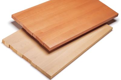 Gmeiner Treppenstufenpl. Buche gedämpft 1-Schicht - durchg. Lamellen TOPSTAR A/B (21/Pal.)