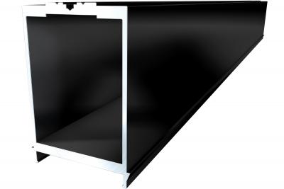 Aluminium Unterkonstruktion MEGA-Isostep mit Schraubkanal schwarz Breite 68mm inkl. Rastnasen