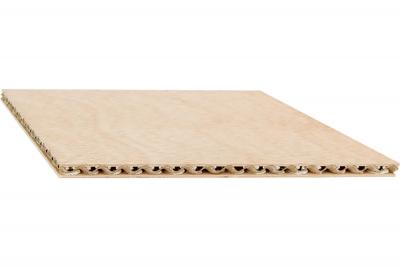 Lisocore Leichtbauplatte m.3mm Sperrholz Deck (Ilomba / Pappel) E05 (68/Pal.)
