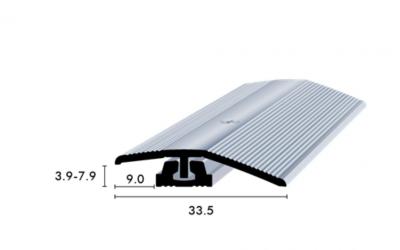Ausgleichsprofil CAVUM flex 3,9-7,6 mm Silber eloxiert Länge 2,70 m