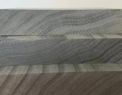 Accoya Terrassendiele grau durchgefärbt beidseitig genutet mit Nute 4mm