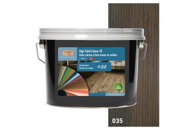 PROFF Woodcare High Solid Colour-Öl Nr. 035, Dunkelbraun Geb. à 2.5 L
