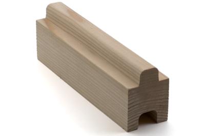 Profillatten zu Gutex DW / DW+ 40mm Qualität Industrie / C24 Deckmass 60mm für Rundprofil (182/Pal.)