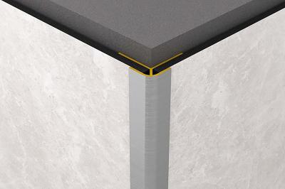 Kaindl Rocko Montage Profil Aussenecke Aluminium schwarz