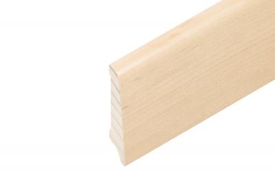 Oeko Sockelleisten furniert Ahorn kanadisch lackiert 60/14/8 mm