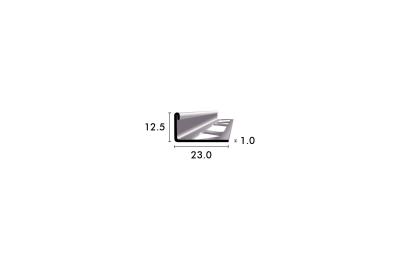 Winkelabschlussprofile gestanzt 12,5 mm Edelstahl