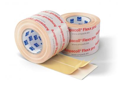 Ampacoll Flexx pro Acrylklebeband mittig geschlitzt, für innen und aussen Rolle à 25m (100mm) (Pck à 6Stk)