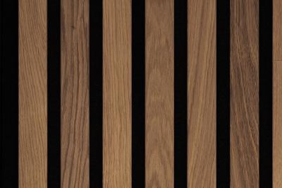 Meister Paneele Acoustic Sense WOOD Paket à 2 Stück (Deckmass 2600 x 330mm) 04312 Eiche braun gebürstet Paket a 1,716 m2 (45/Pal.)