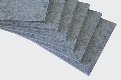 Akustik PET Silphon Recyclingplatte 24mm silbergrau marmor (50/Pal.)
