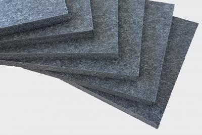 Akustik PET Silphon Recyclingplatte 12mm hellgrau (50/Pal.)