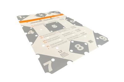 Fermacell Therm25 Schablone Hartkarton Klammerhilfe für Montage der Abdecklpl. Element mit 125mm Nutabstand