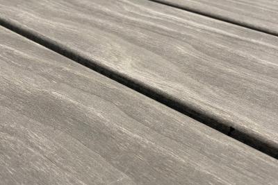 Accoya Terrassendiele grau durchgefärbt beidseitig genutet mit Nute 4mm