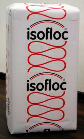 Isofloc Zellulosedämmflocken 12,5kg/Sack (30-60 kg/m3) (18/Pal.)